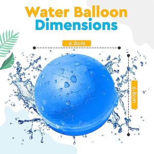 LEGACY KIDS Reusable water balloons For Kids, Water Balloons Quick Fill, Refillable Water Balloons For Kids, Reusable Water Balloons Magnetic, Reuse Water Balloons, Silicone (12) (Regular)