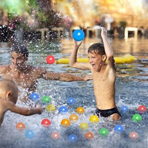 PREHOOR Reusable Water Balloons for Kids Adults 12 pack, Self-Sealing Silicone Water Ball, Quick Fill Water Splash Balls, Pool Toys, Water Park, Summer Party