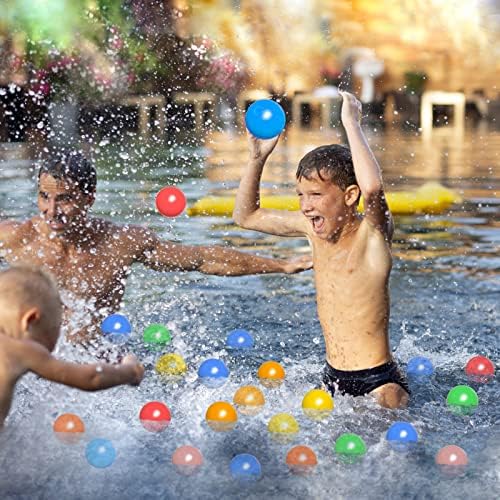 PREHOOR Reusable Water Balloons for Kids Adults 12 pack, Self-Sealing Silicone Water Ball, Quick Fill Water Splash Balls, Pool Toys, Water Park, Summer Party