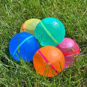 (12Pcs) Self-Sealing Reusable Water Balloon Splash Balls, Soft Silicone Water Play Sensory Toy,