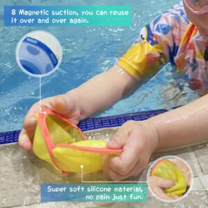 Reusable Water Ballons for Kids Magnetic, 8 Pcs Refillable Water Balloons Silicone Cute Water Bomb Balls for Kids Adults Outdoor Activities Swimming Pool Party Supplies