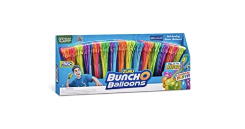 ZURU Bunch O Balloons 465 Rapid-Fill Self-Tying Recyclable Water Balloons (14 Stems)