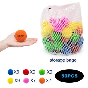 Auksay 50 Water Soaker Balls Reusable Water Balloons Splash Balls Pool Water Toys Outdoor Toys for Kids and Adults Toys Pool Party Favors Kids Water Toys Summer Fun Activities Yard Games Summer Gifts