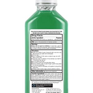 Amazon Basics Anticavity Fluoride Rinse, Alcohol Free, Mint, 18.00 Fl Oz (Pack of 4) (Previously Solimo)