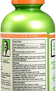 TheraBreath Kids Organic Wacky Watermelon Mouthwash with Fluoride, Anticavity, Dentist Formulated, 16 Fl Oz