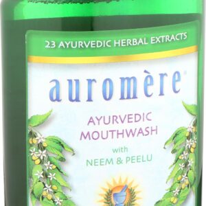 Auromere Ayurvedic Mouthwash, Fluoride Free, Alcohol Free, 16 Fluid Ounce (Pack of 3)