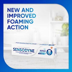 Sensodyne Repair and Protect Mint Toothpaste, Toothpaste for Sensitive Teeth and Cavity Prevention, 3.4 oz