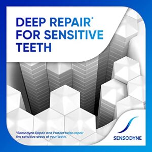 Sensodyne Repair and Protect Mint Toothpaste, Toothpaste for Sensitive Teeth and Cavity Prevention, 3.4 oz