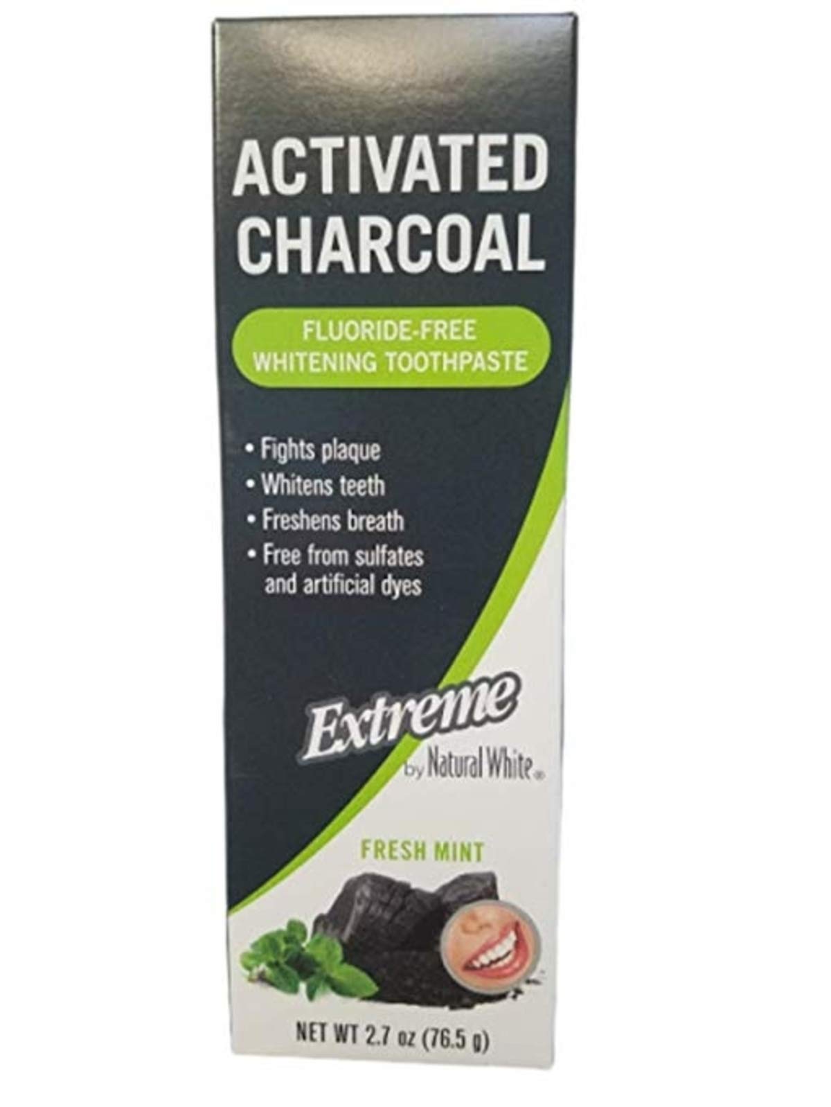 Activated CharcoalExtreme - Fluoride Free - Whitening Toothpaste (1-Pack)