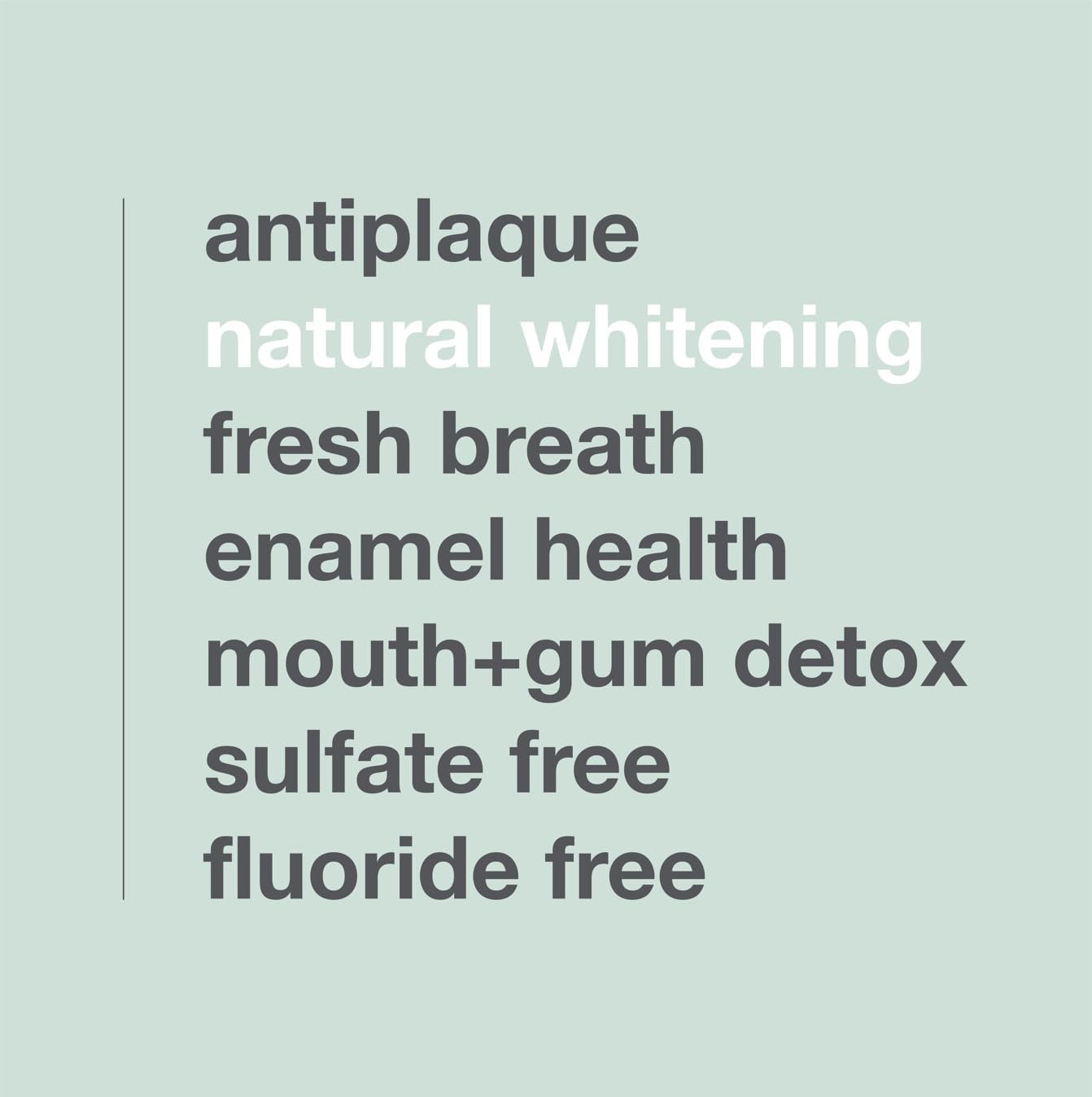 Davids Fluoride Free Toothpaste, Teeth Whitening, Antiplaque, SLS (Sulfate) Free, Promotes Enamel Health, Mouth & Gum Detox, EWG Verified, Natural Peppermint, 5.25oz (3 Pack)
