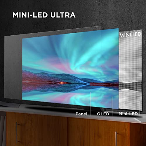 TCL 98-Inch QM8 QLED 4K Smart Mini LED TV with Google (98QM850G, 2023 Model) Dolby Vision, Atmos, HDR Ultra, Game Accelerator up to 240Hz, Voice Remote, Works Alexa, Streaming Television