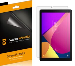 supershieldz (3 pack) designed for tcl tab 8 le screen protector, high definition clear shield (pet)