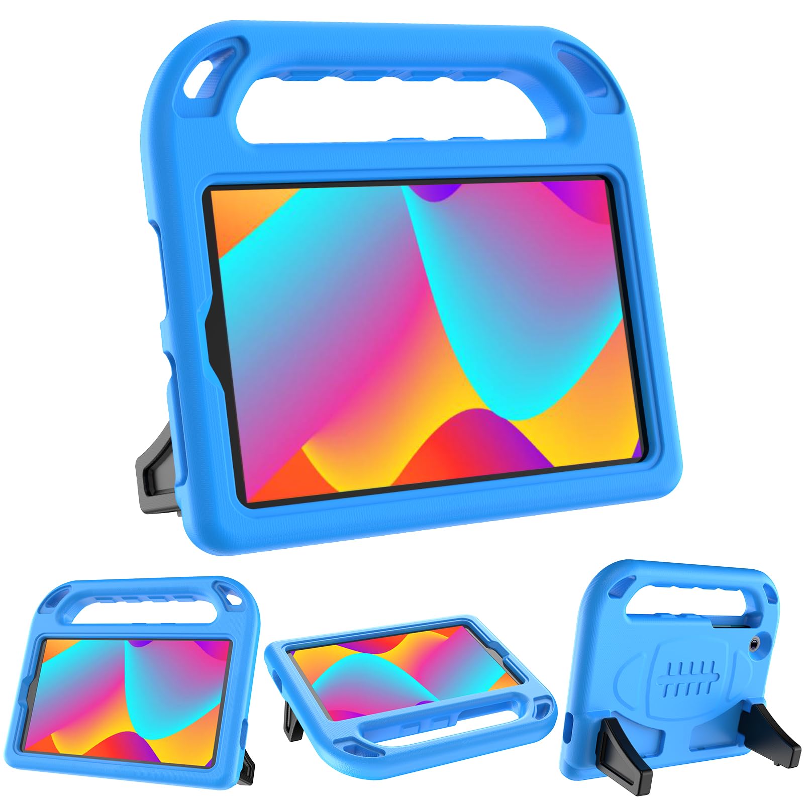 AVAWO TCL Tab 8 LE (9137w) / Tab 8 WiFi (9132x) 2023 Case for Kids, Children Friendly, Boys and Girls EVA Handle Stand Shockproof Tablet Cover for TCL Tab 8 LE/WiFi -Blue