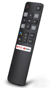 voice remote control for tcl android tv, new upgraded replacement rc802v for tcl tvs, 40s330 32s330 40s334 32s334 70s430 32a325 32a323 65q637 55s430 43s430 55q637 43s434 75s434 32p30s