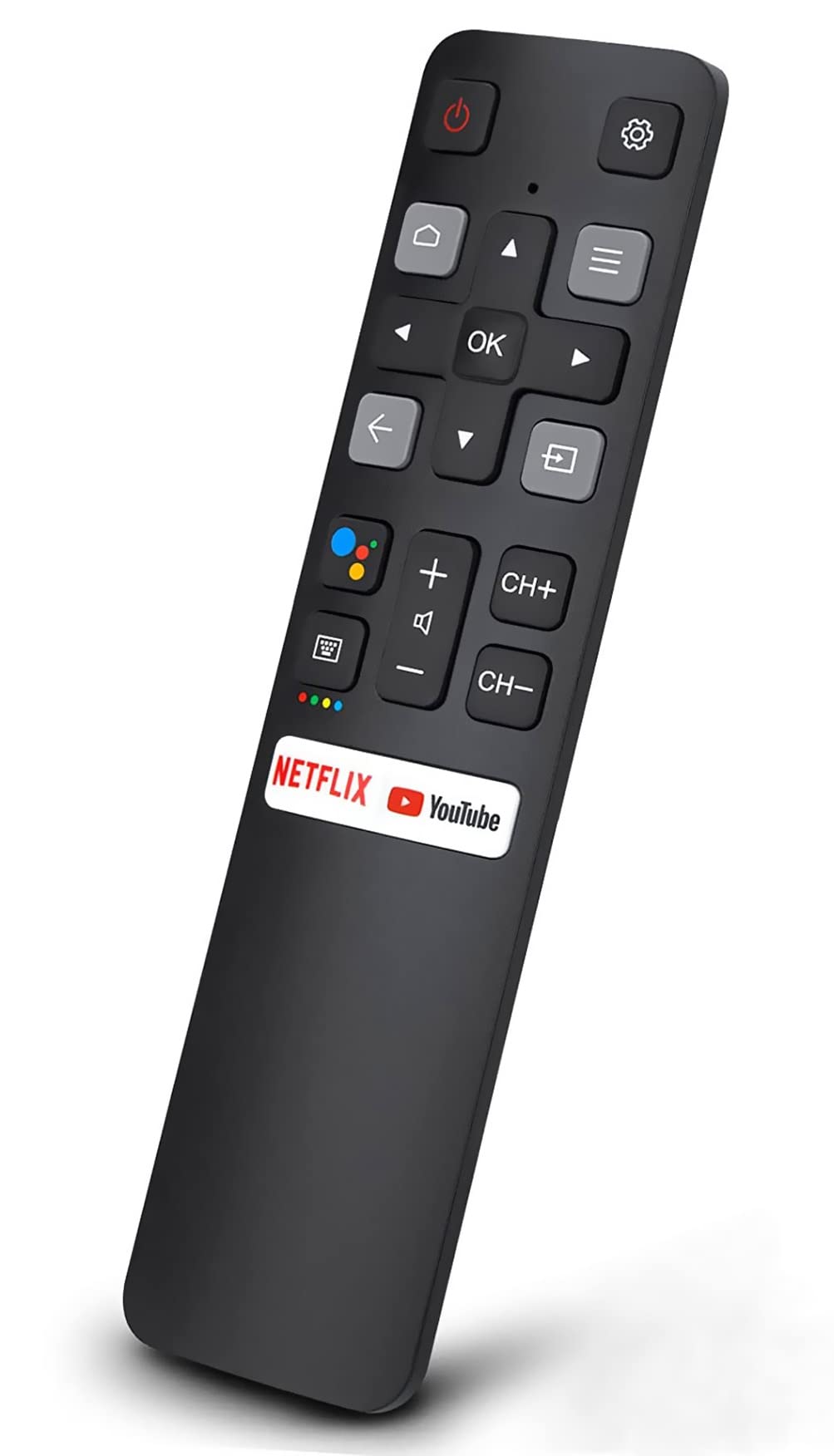 Voice Remote Control for TCL Android TV, New Upgraded Replacement RC802V for TCL TVs, 40S330 32S330 40S334 32S334 70S430 32A325 32A323 65Q637 55S430 43S430 55Q637 43S434 75S434 32P30S