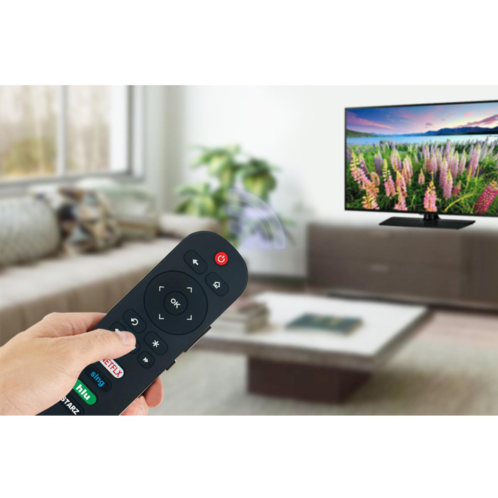 RC280 Replacement Remote fit for TCL Roku TV 32S305 49S405 49S403 43S303 55S403 32S301 50FS3800 32S3750 32S3800 32S4610R 32S3850A 32S3700 43FP110 40FS4610R 43S405 40S305 43S305 55S405 32FS4610R 32S800