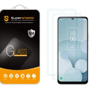 Supershieldz (2 Pack) Designed for TCL 40 XL / 40 T Tempered Glass Screen Protector, Anti Scratch, Bubble Free