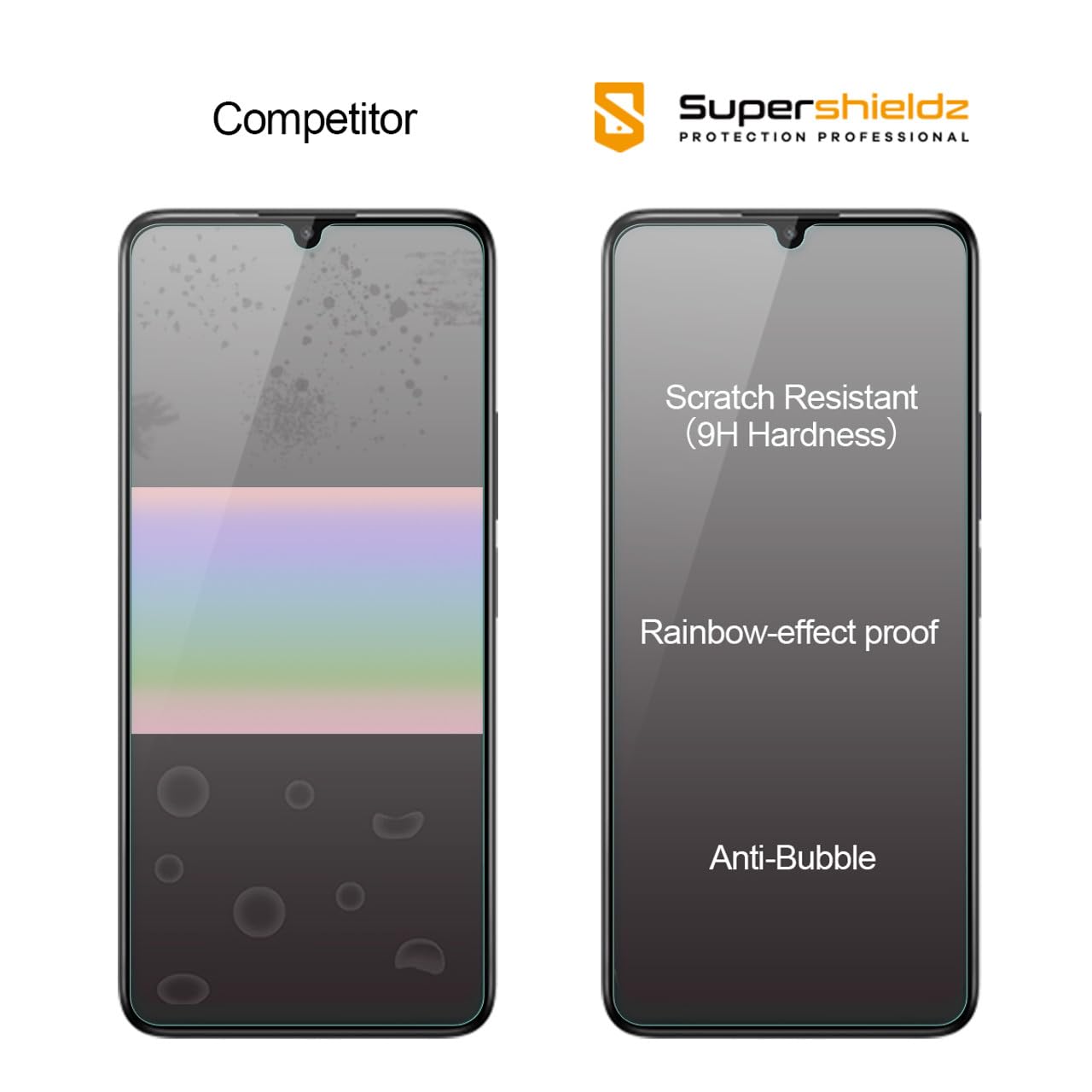 Supershieldz (2 Pack) Designed for TCL 40 XL / 40 T Tempered Glass Screen Protector, Anti Scratch, Bubble Free