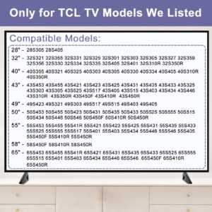 (Upgraded Version) TV Legs for TCL 32" 40" 43" 49" 50" 55" 65" TCL TV Stand Legs, Stand for TCL Roku TV Legs Replacement, TV Legs for TCL Roku TV Stand for 40S325 43S431 50S423 50S546 55S401 65S555