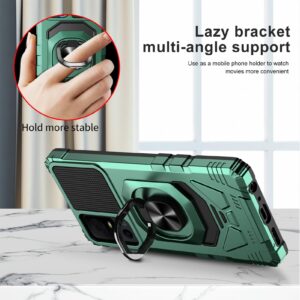 Ailiber Case for TCL 40 X 5G, TCL 40 XE 5G Phone Case with Screen Protector, Ring Stand for Magnetic Car Mount, Military Grade, Heavy Duty Shockproof Rugged Protective Phone Cover for TCL 40X-Green