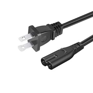 power cord replacement for tcl roku smart lcd hd 32" 40" 42" 43" 48" 50" 55" 60" 65" inch tv ac 8.2ft 2 prong power cord supply cable