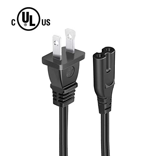 Power Cord Replacement for TCL Roku Smart LCD HD 32" 40" 42" 43" 48" 50" 55" 60" 65" Inch TV AC 8.2ft 2 Prong Power Cord Supply Cable