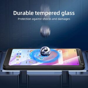 NEW'C [3 Pack] Designed for TCL A3 Screen Protector Tempered Glass, Bubble Free, Ultra Resistant