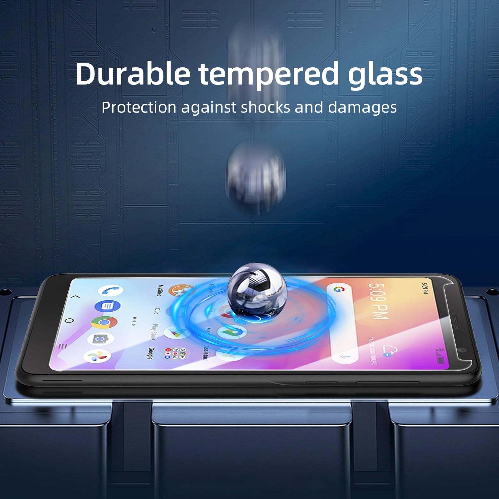 NEW'C [3 Pack] Designed for TCL A3 Screen Protector Tempered Glass, Bubble Free, Ultra Resistant