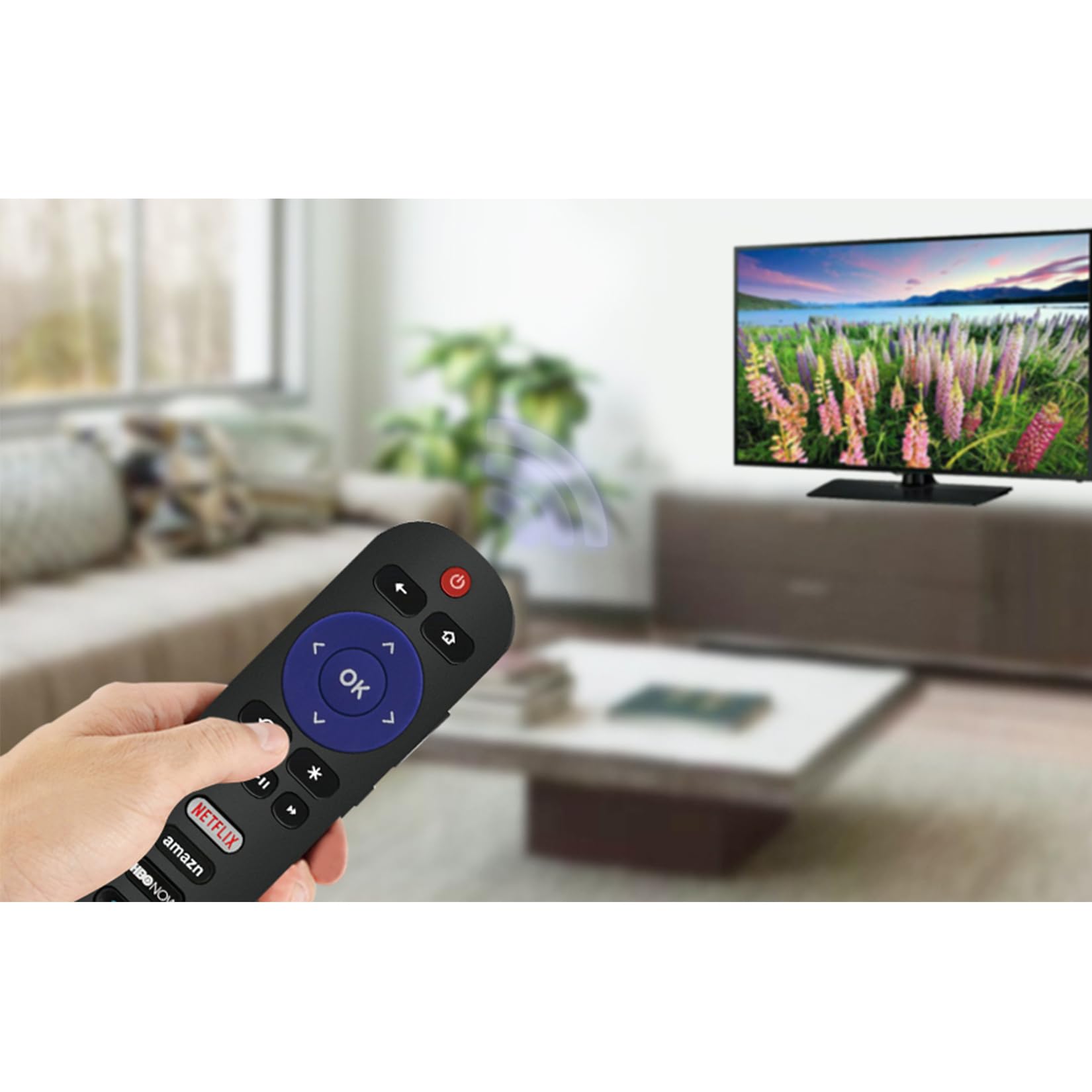 RC280 Replace Remote Control Applicable for TCL Roku TV 55S405 40S3800 50UP120 65S401 32S301 32S850 32S3700 32S3750 43FP110 43UP120 48FS3700 48FS3750 50FS3850 28S3750 32S3800 32S3850 32S3850A 32S3850B