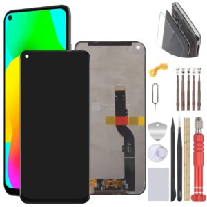 ocolor replacement for tcl 10l lcd display touch screen digitizer assembly for tcl 10 lite t780h t770 t770b t770h plex t780 with tools (black)