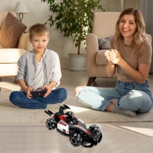 T.V.V.Fashy High Speed F1 RC Drift Car for Kids Ages 4-8, 4WD 2.4Ghz 360 Rotating Rechargeable Drift RC Car for Boys, Light & Music Gesture Sensing RC Stunt Car for Boys Age 8-12