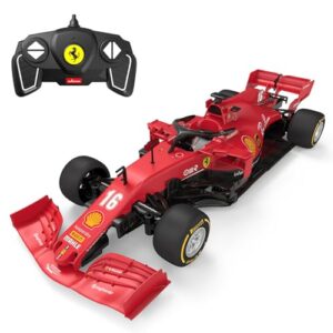 RASTAR RC Car Kits to Build 1/16 Scale Compatible with Ferrari SF 1000 RC Car Assembly Building Kit with Remote, 65pcs DIY, STEM Kits for Kids Ages 8+