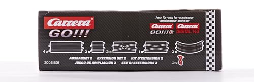 Carrera Go!!! Extension Set #2 - 11Piece Track Expansion Accessory Pack - for Use with 1: 43 Scale Go!!! & Digital143 Slot Car Racetrack Systems