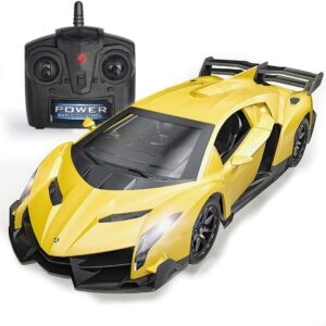 Officially Licensed Remote Control Cars Lambo Sport Racing Hobby Toy Car RC Car Model Vehicle Gift for Toddlers Boys and Girls 866-2425YW