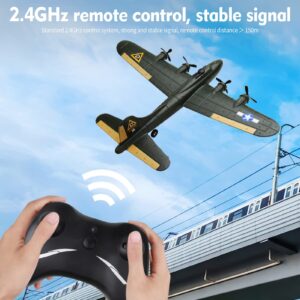 GoolRC B-17 RC Plane, 2 Channel RC Airplane, 2.4Ghz Remote Control Airplane, Ready to Fly EPP Foam Glider, Fixed Wing RC Aircraft Flight Toys for Boys,Kids and Adults