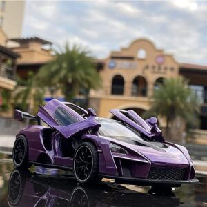 1:32 Scale McLaren Senna Pull Back Toy Car with Lights and Music - For Kids