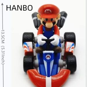 HANBO 3 pcs Bigger Super Star Mari Bros Kart Pull Back Cars