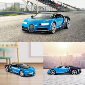 RASTAR RC Bugatti Chiron Remote Control Car, 1/14 Bugatti Chiron RC Car - Blue