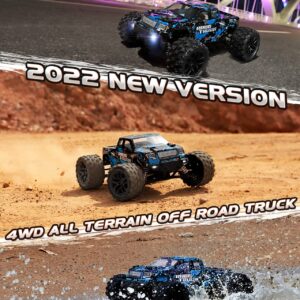 HAIBOXING RC Cars 1/18 Scale 4WD Off-Road Monster Trucks with 36+KM/H High Speed, 2.4 GHz Remote-Controlled Electric All Terrain Waterproof Vehicles with Rechargeable Battery for Kids and Adults RTR