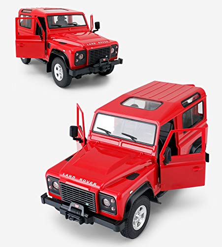 Rastar Radio Remote Control 1/14 Scale Land Rover Denfender Licensed RC Model Car (Red)