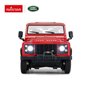 Rastar Radio Remote Control 1/14 Scale Land Rover Denfender Licensed RC Model Car (Red)