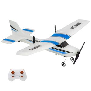 RC Plane, 2 Channel Remote Control Airplane Ready to Fly, RC Airplane Built in 3-Axis Gyro, Easy to Fly Remote Control Plane for Kids Boys Adult Beginner