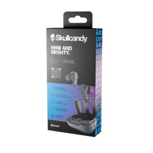 Skullcandy Dime In-Ear Wireless Earbuds, 12 Hr Battery, Microphone, Works with iPhone Android and Bluetooth Devices - Chill Grey