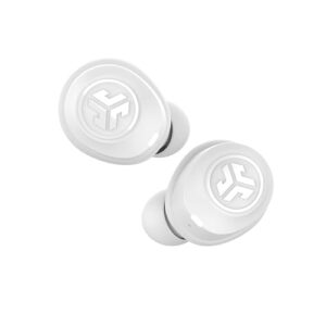 JLab JBuds Air True Wireless Signature Bluetooth Earbuds + Charging Case, White, IP55 Sweat Resistance, Bluetooth 5.0 Connection, 3 EQ Sound Settings Signature, Balanced, Bass Boost