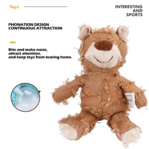 2024 New Indestructible Bear for Heavy Chewers, Durable Interactive Bear Dog Toy, Squeaky Dog Toys For Aggressive Chewers, Unbreakable Stuffed Plush Dog Toys - An Ever-lasting Friend for Dog (L, #3)