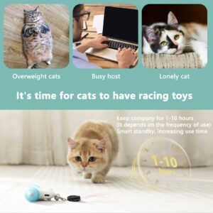 CZPET Cat Toys Kitten Jump Exercise Interactive Replaceable Elastic Automatic Toy Funny Cat Teaser Various Developmental Puzzle Toys Feather Mouse