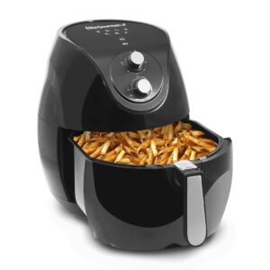 Elite Platinum EAF-658 Electric 6.5Qt Air Fryer, XXL Capacity, 4.75Lbs of Food, 1700WOil-Less Healthy Cooker Timer & Temperature Controls, 26 Recipe Cookbook