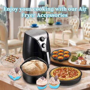 Air Fryer Accessories 12PCS for Gowise Gourmia Ultrean Ninja COSORI Power XL Air Fryer Fit all 5.3QT - 8QT Power Deep Hot Air Fryer