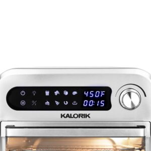 Kalorik Digital Air Fryer Oven 12.6 Quart, Black and Stainless Steel