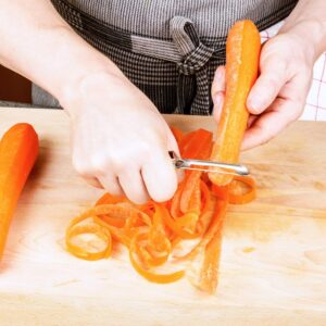 Stainless Steel Peeler Kitchen Vegetable Peeler Fruit Vegetable Peeler Rotary Peeler for Home Kitchen Carrots Potatoes Peeling Tools(5 Pieces)